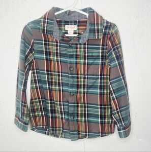 Cat & Jack Colorful Plaid Button-Down Shirt